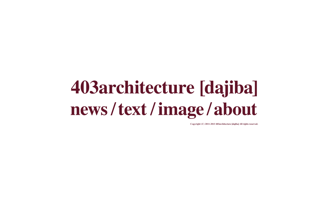 403architecture.com screenshot