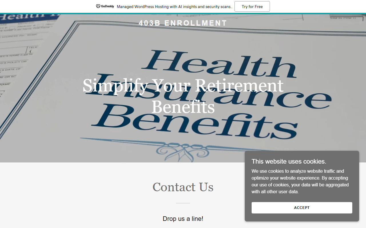 403benrollment.com screenshot