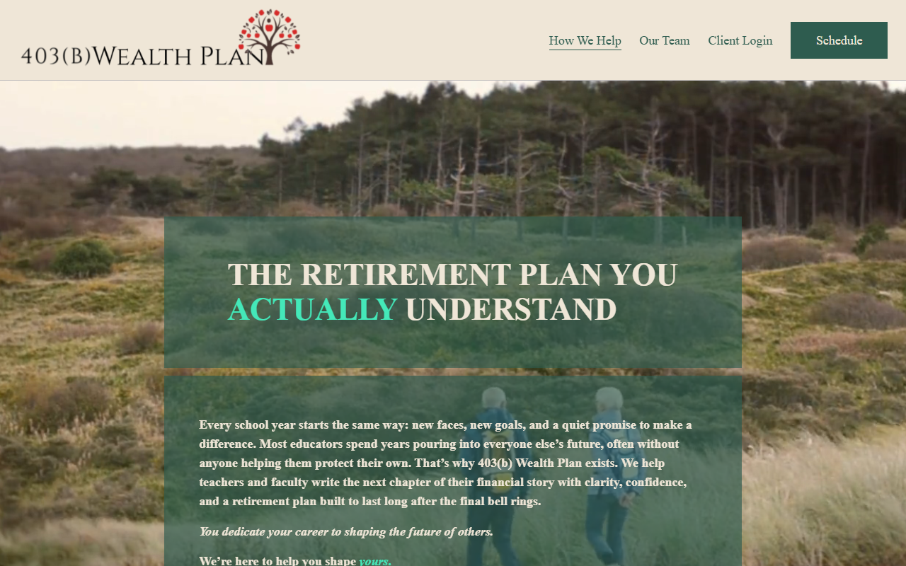 403bwealthplan.com screenshot