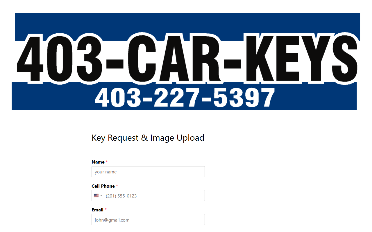 403carkeys.com screenshot