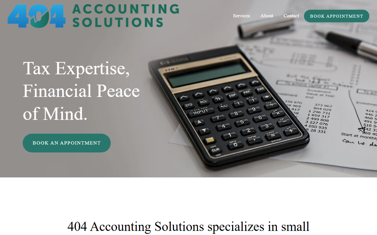 404accounting.com screenshot
