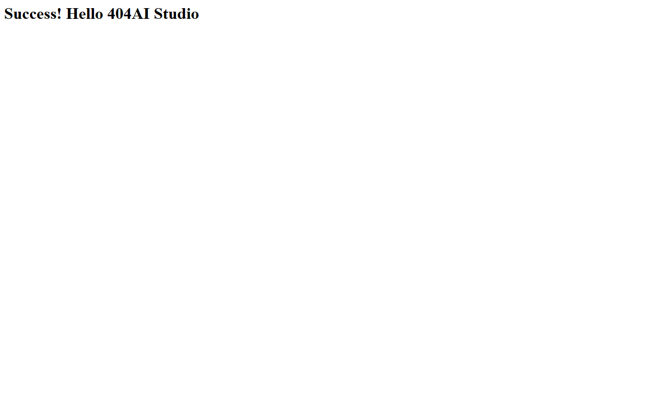 404aistudio.com screenshot