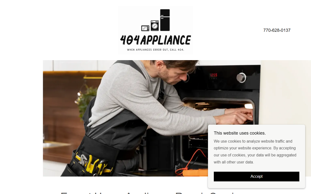 404appliance.com screenshot