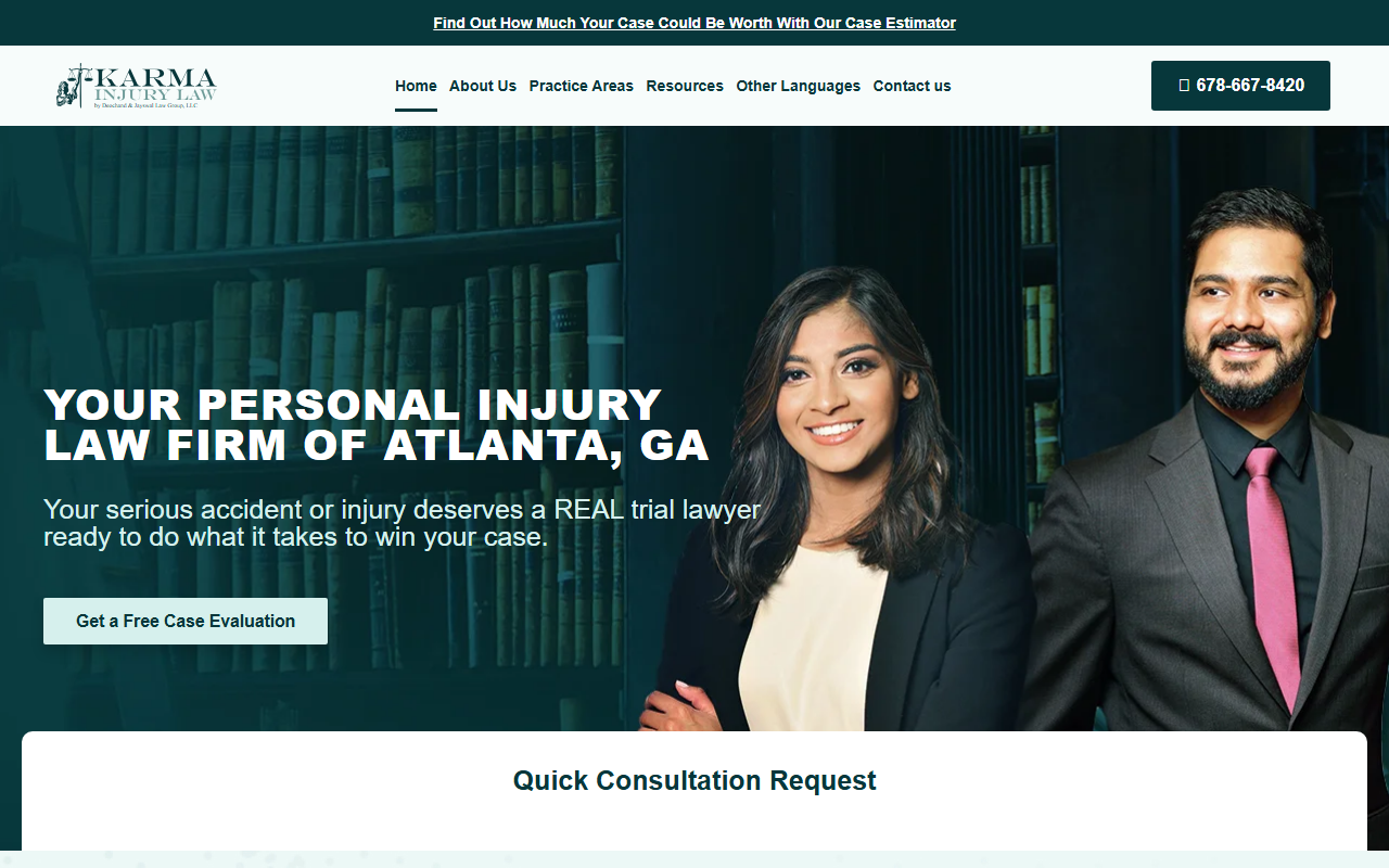 404attorneys.com screenshot