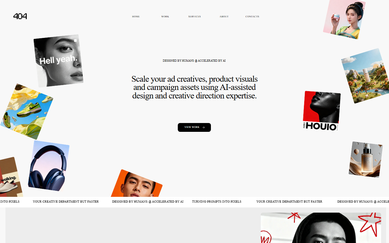 404creativelab.com screenshot