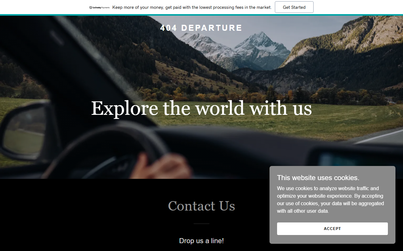 404departure.com screenshot
