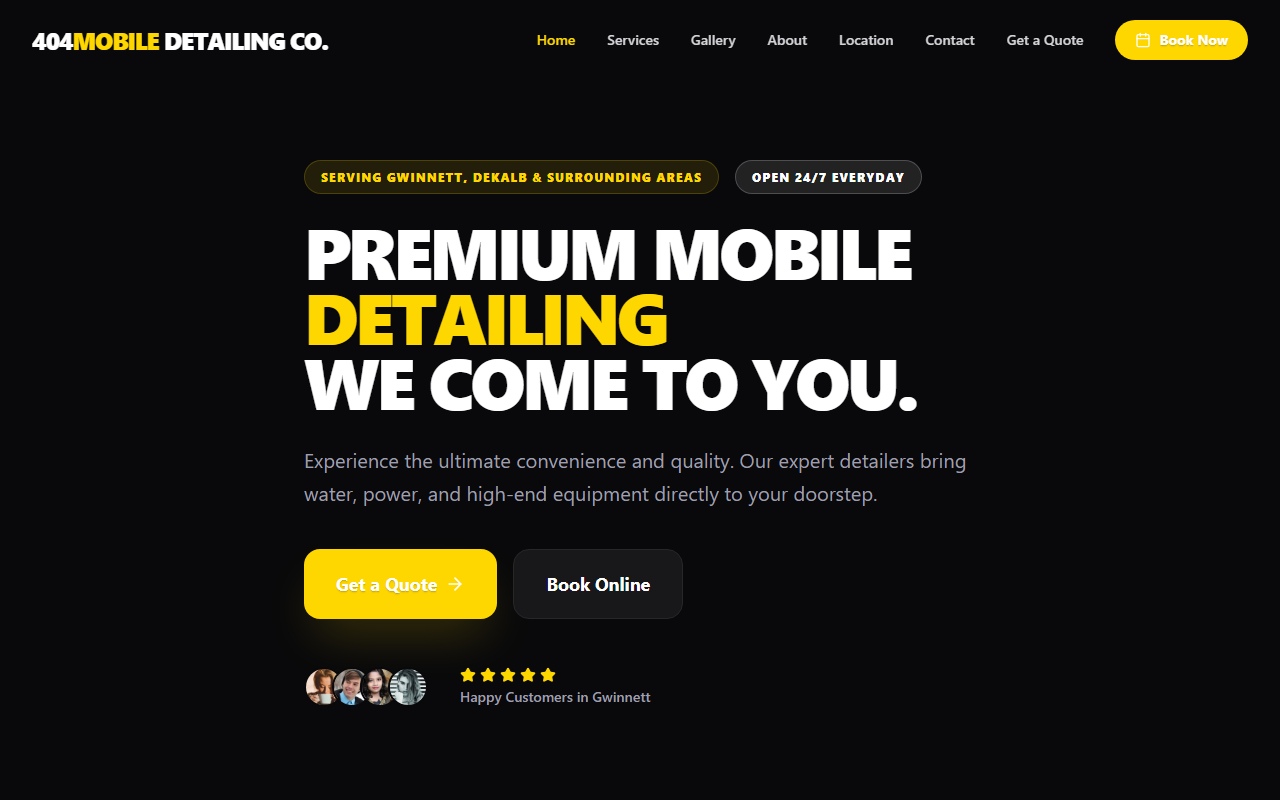 404detailingco.com screenshot