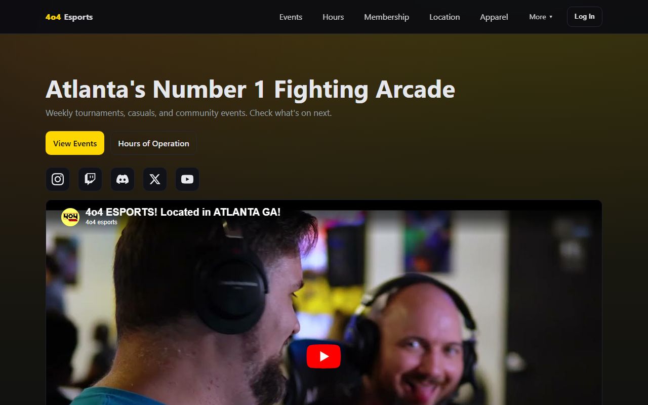 404esports.com screenshot