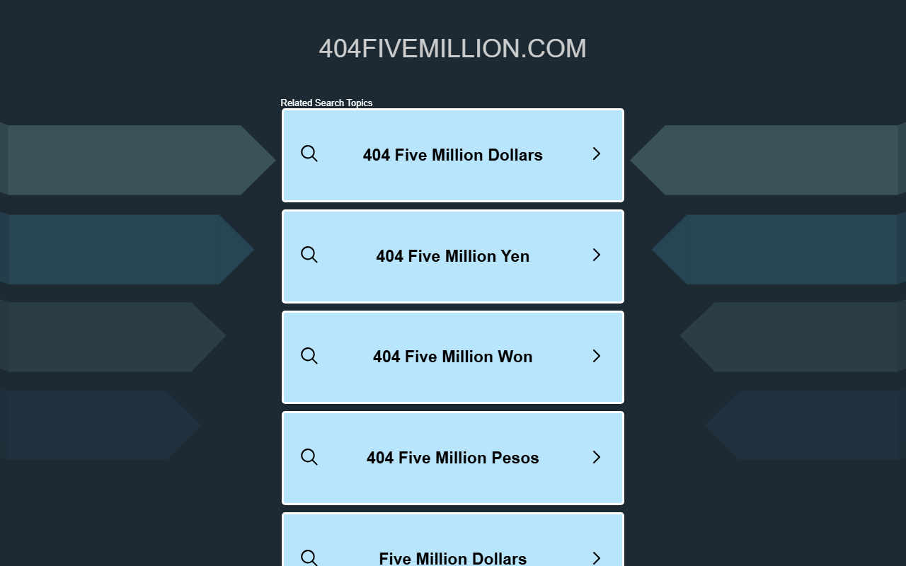 404fivemillion.com screenshot