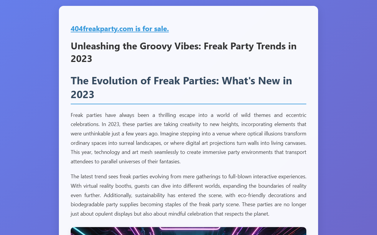 404freakparty.com screenshot