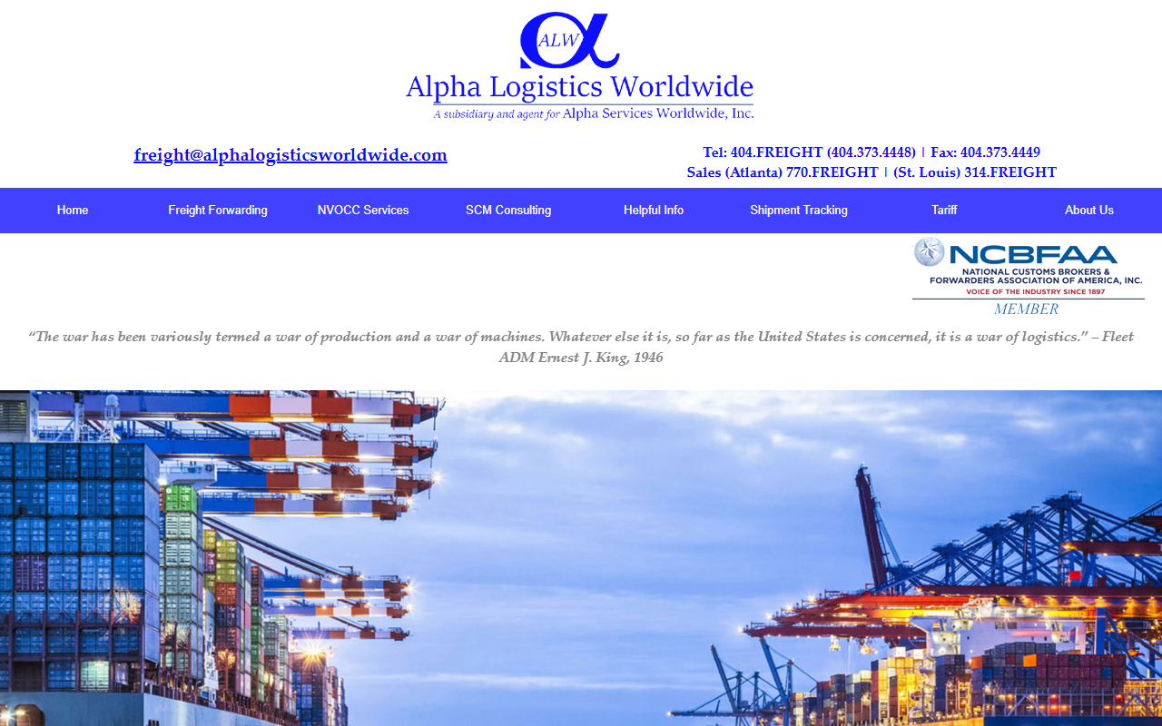 404freight.com screenshot