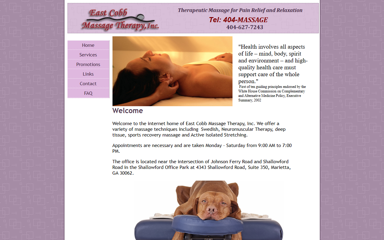404massage.com screenshot
