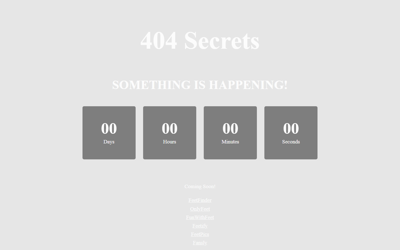 404secrets.com screenshot