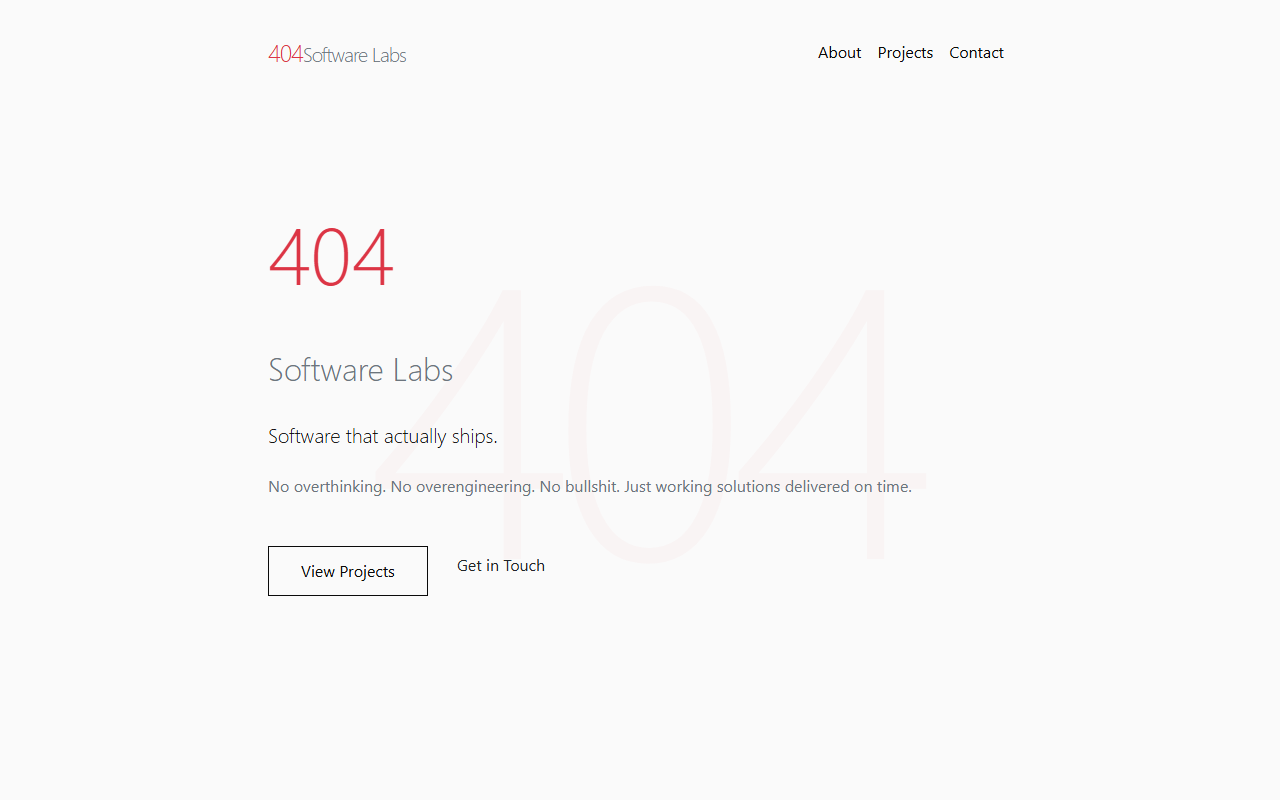 404softwarelabs.com screenshot
