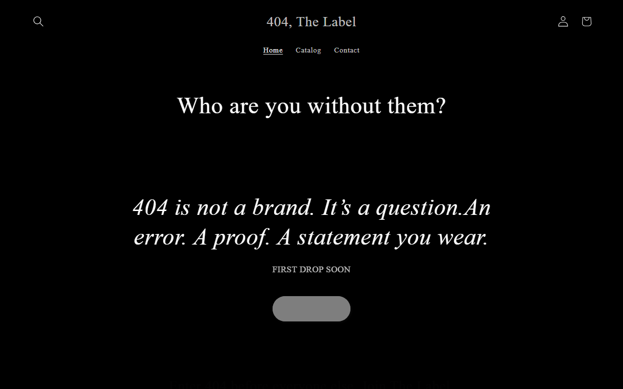 404thelabel.com screenshot