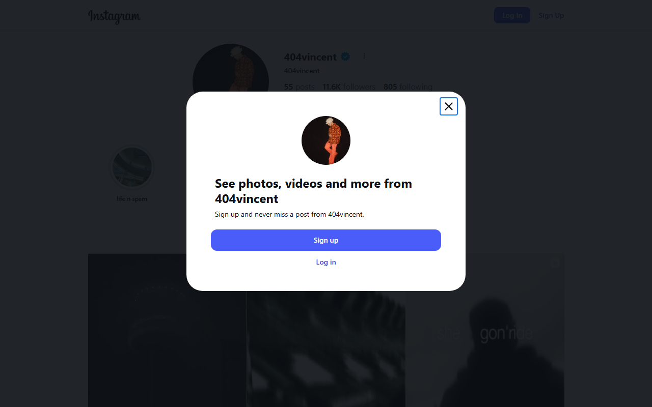 404vincent.com screenshot