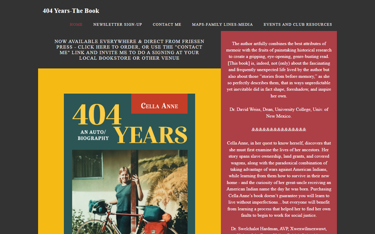 404years-thebook.com screenshot