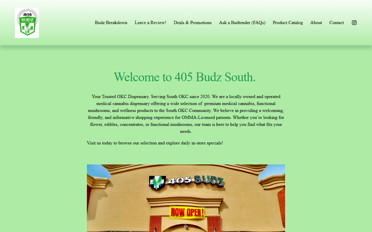 405budzsouth.com screenshot