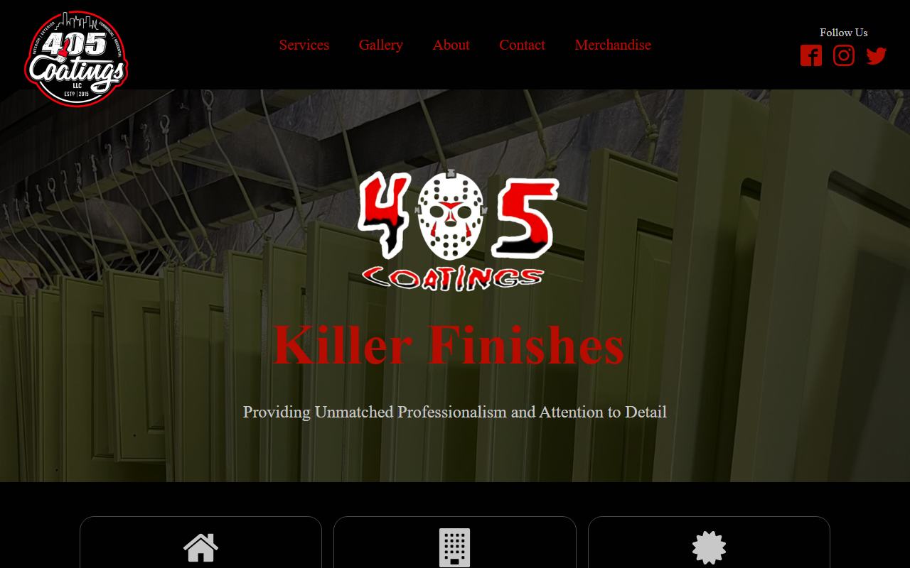405coatings.com screenshot
