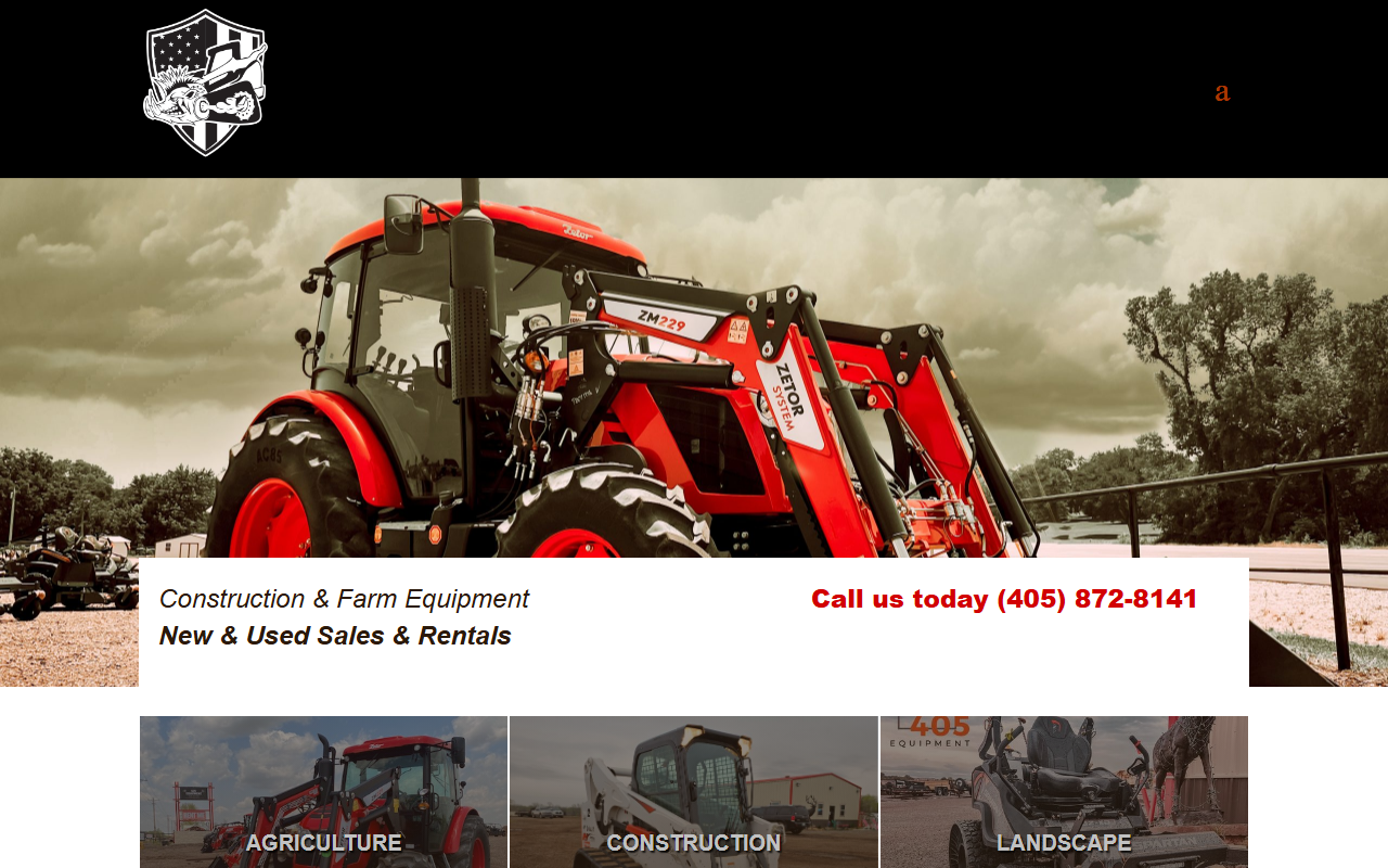 405equipment.com screenshot