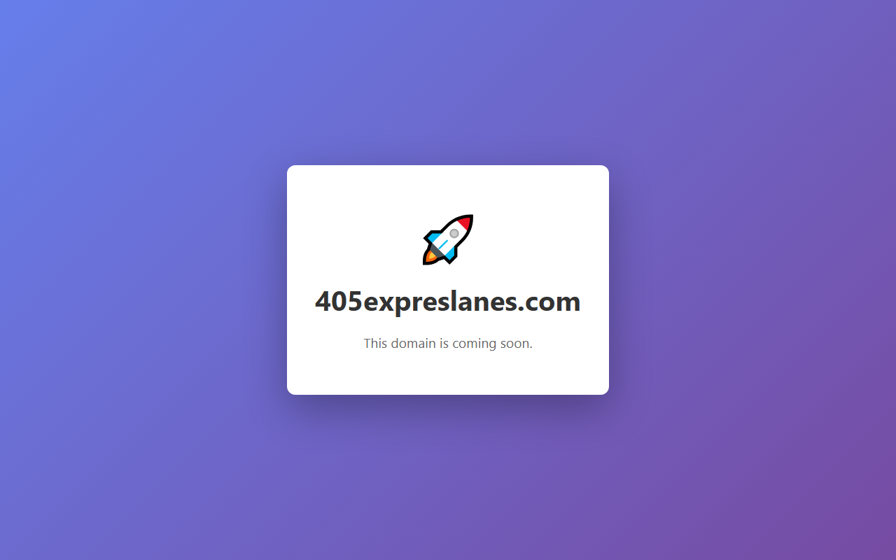405expreslanes.com screenshot