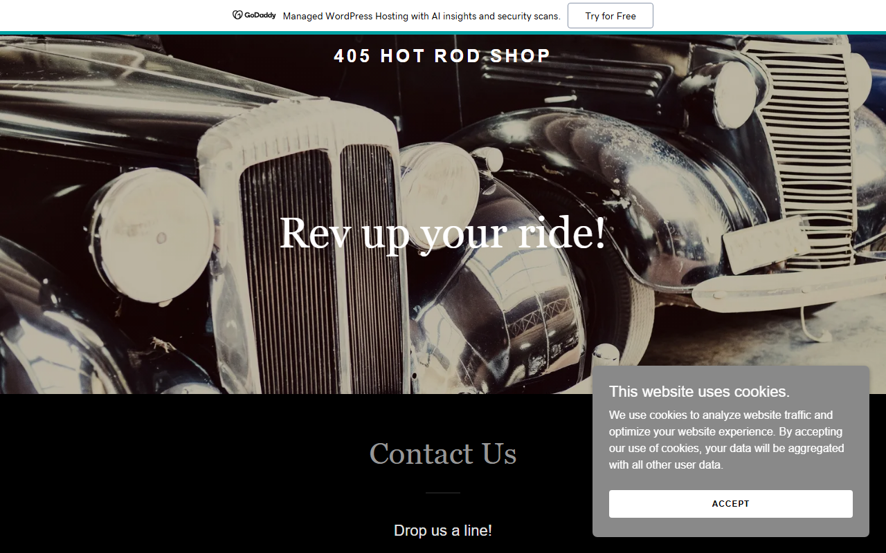 405hotrodshop.com screenshot