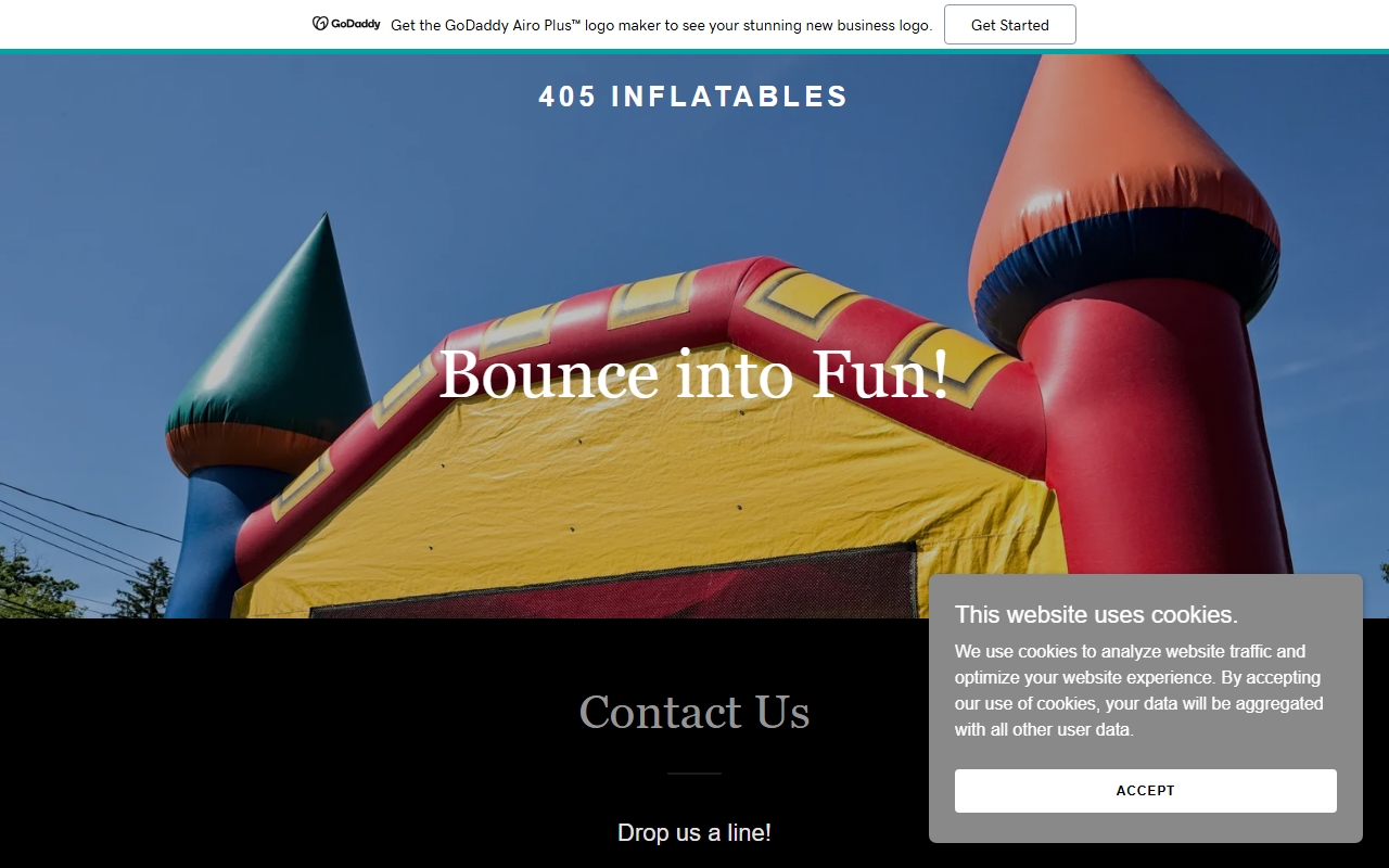 405inflatables.com screenshot