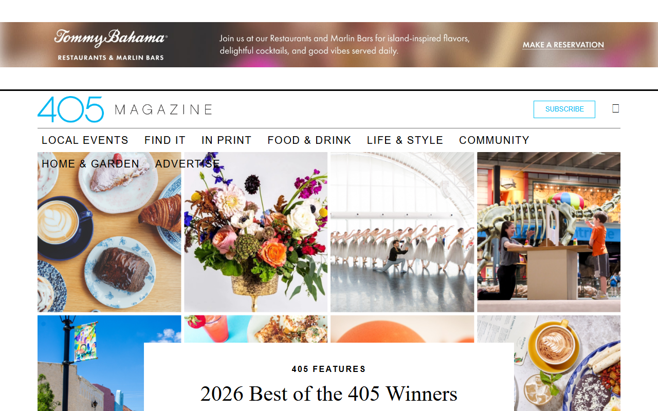 405magazine.com screenshot