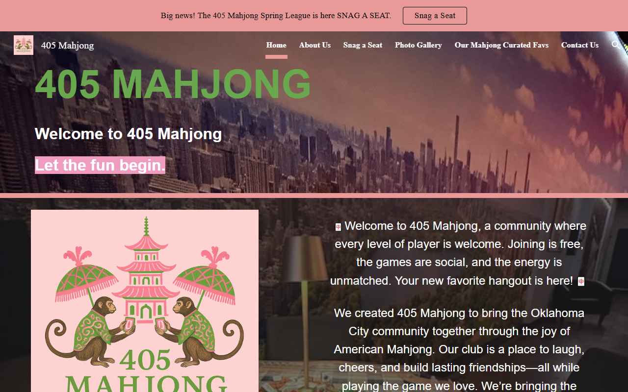 405mahjsociety.com screenshot