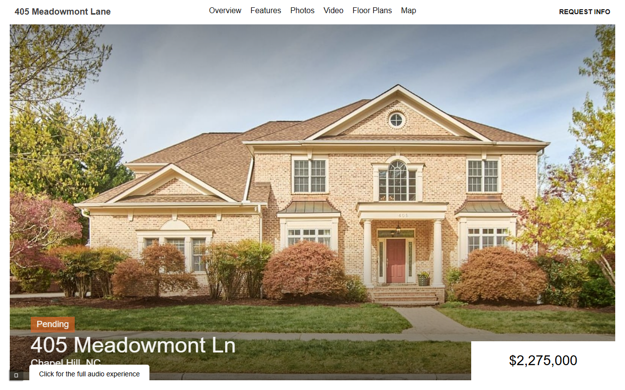 405meadowmont.com screenshot