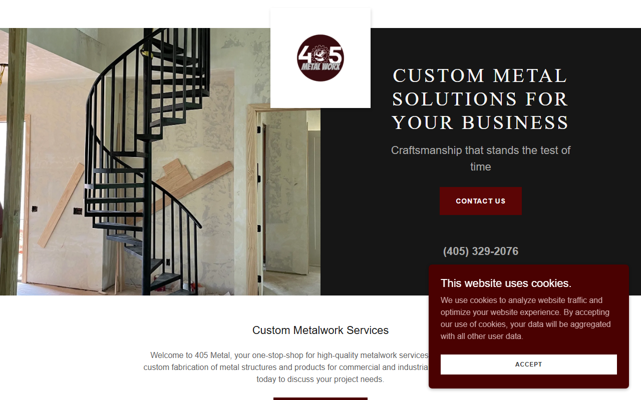405metalworx.com screenshot