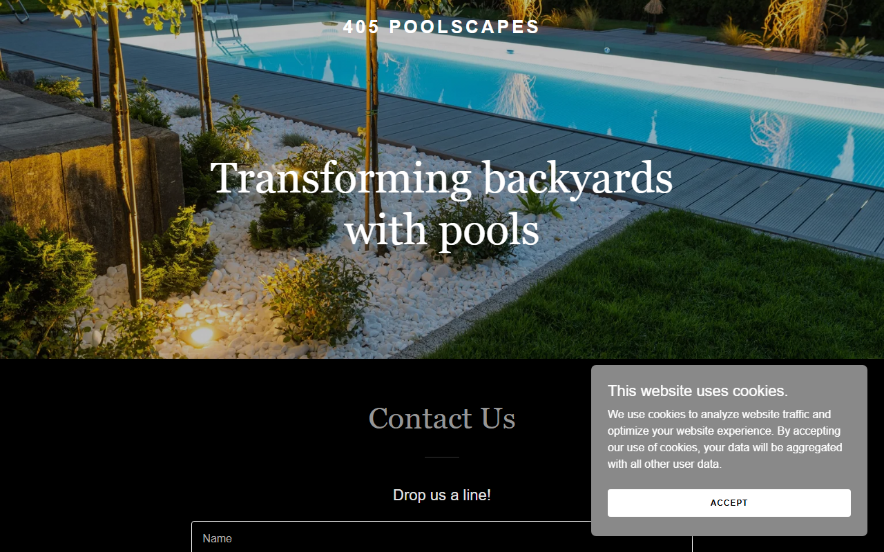 405poolscapes.com screenshot