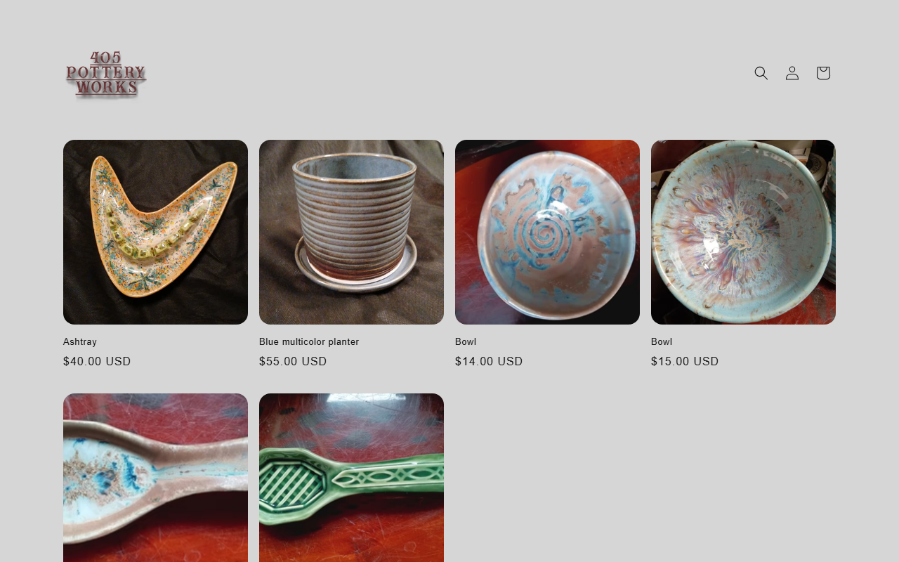 405potteryworks.com screenshot