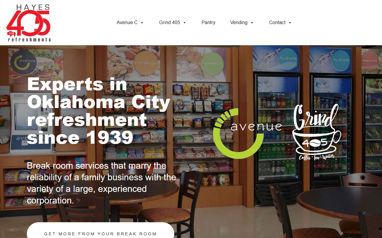 405refreshments.com screenshot