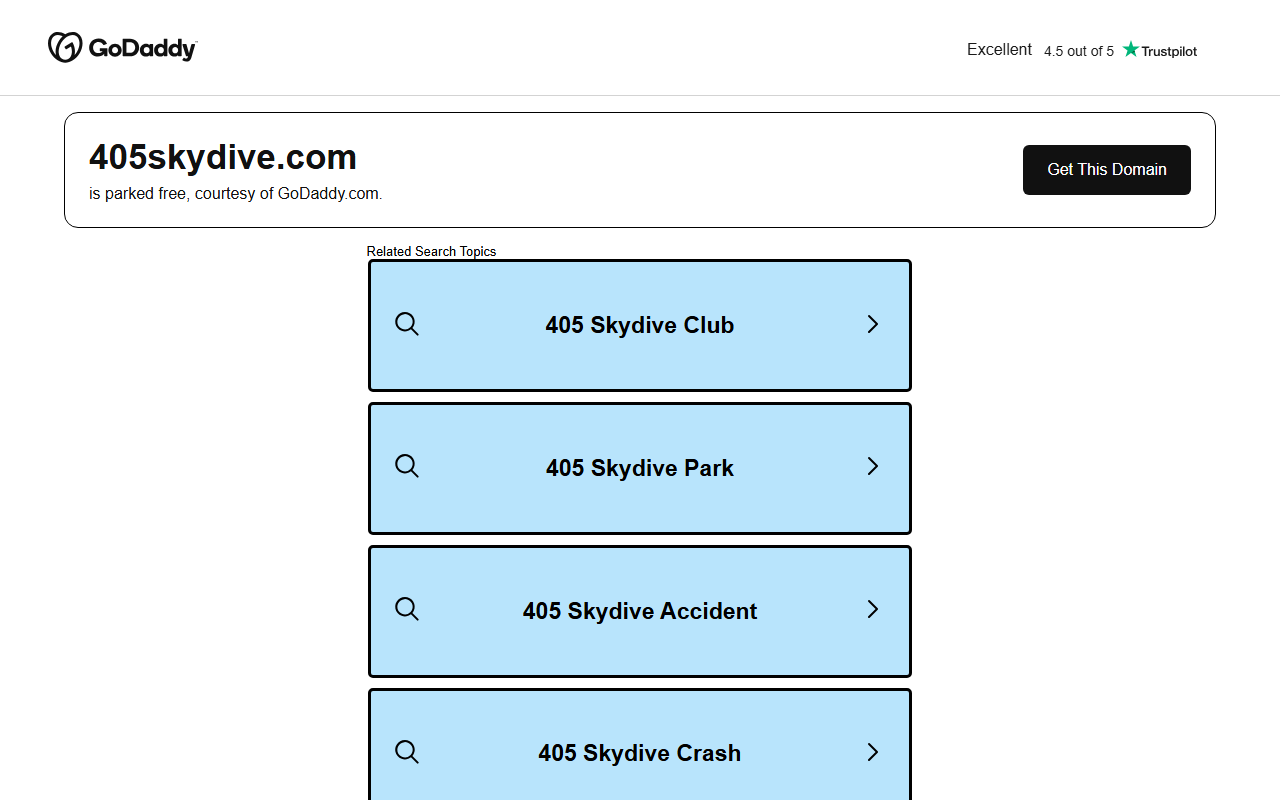 405skydive.com screenshot