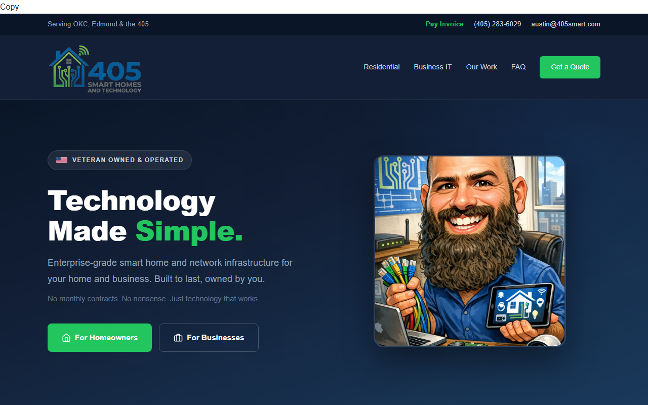 405smarthomes.com screenshot
