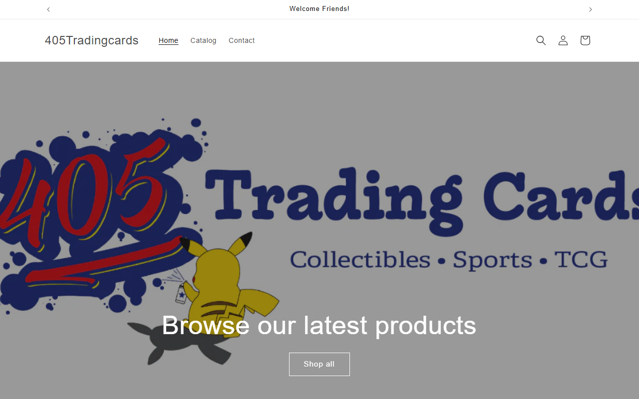 405tradingcards.com screenshot