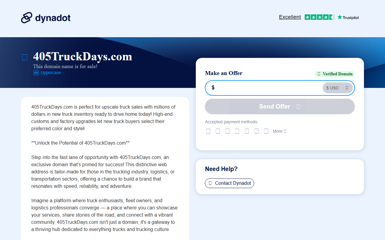 405truckdays.com screenshot