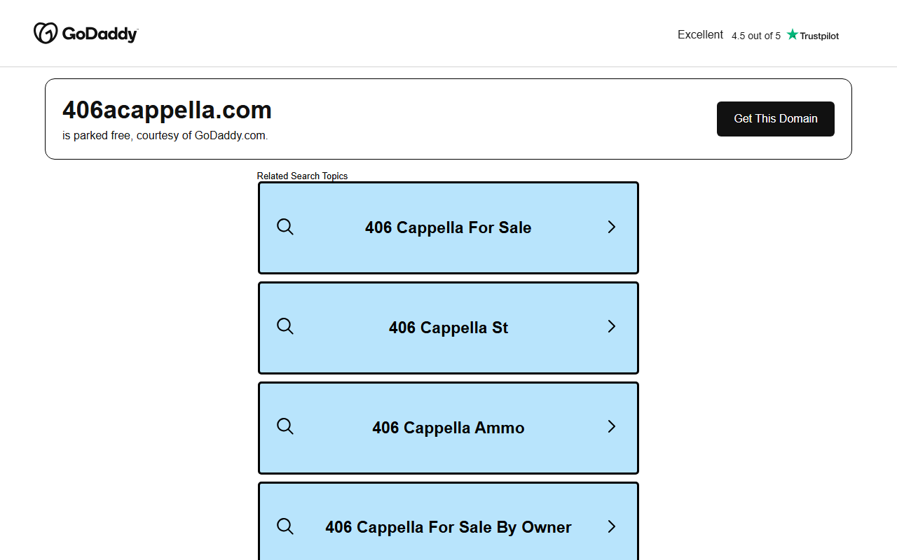 406acappella.com screenshot
