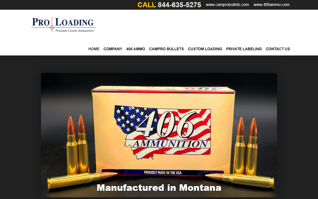 406ammunition.com screenshot
