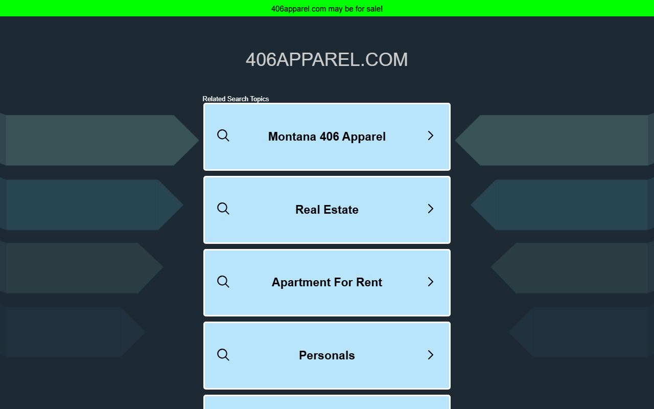 406apparel.com screenshot