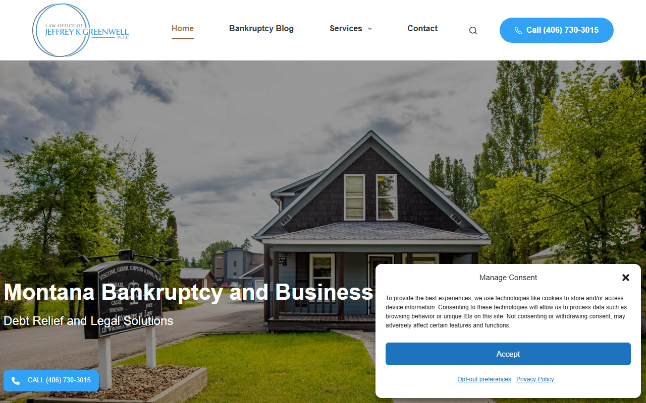 406bankruptcy.com screenshot