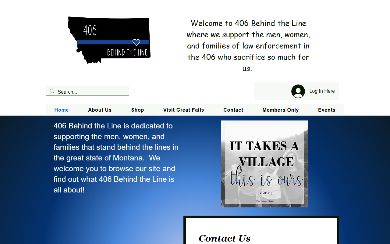 406behindtheline.com screenshot