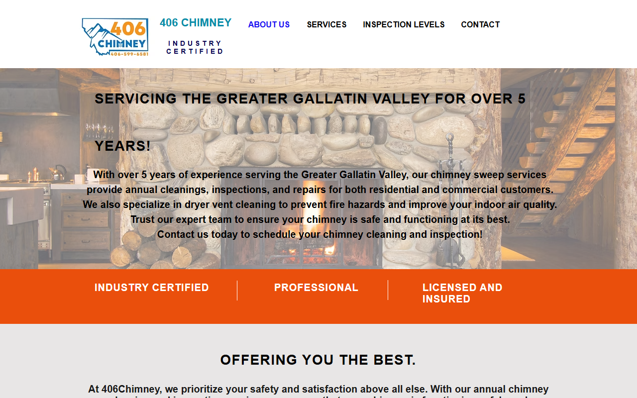 406chimney.com screenshot
