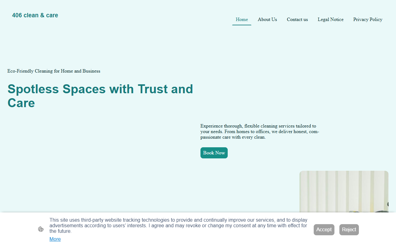 406cleancare.com screenshot