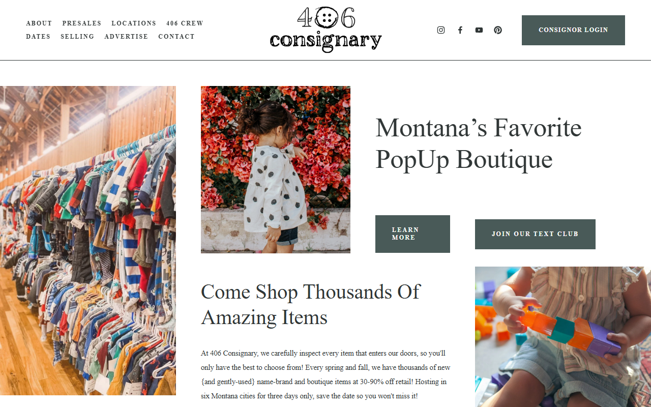 406consignary.com screenshot