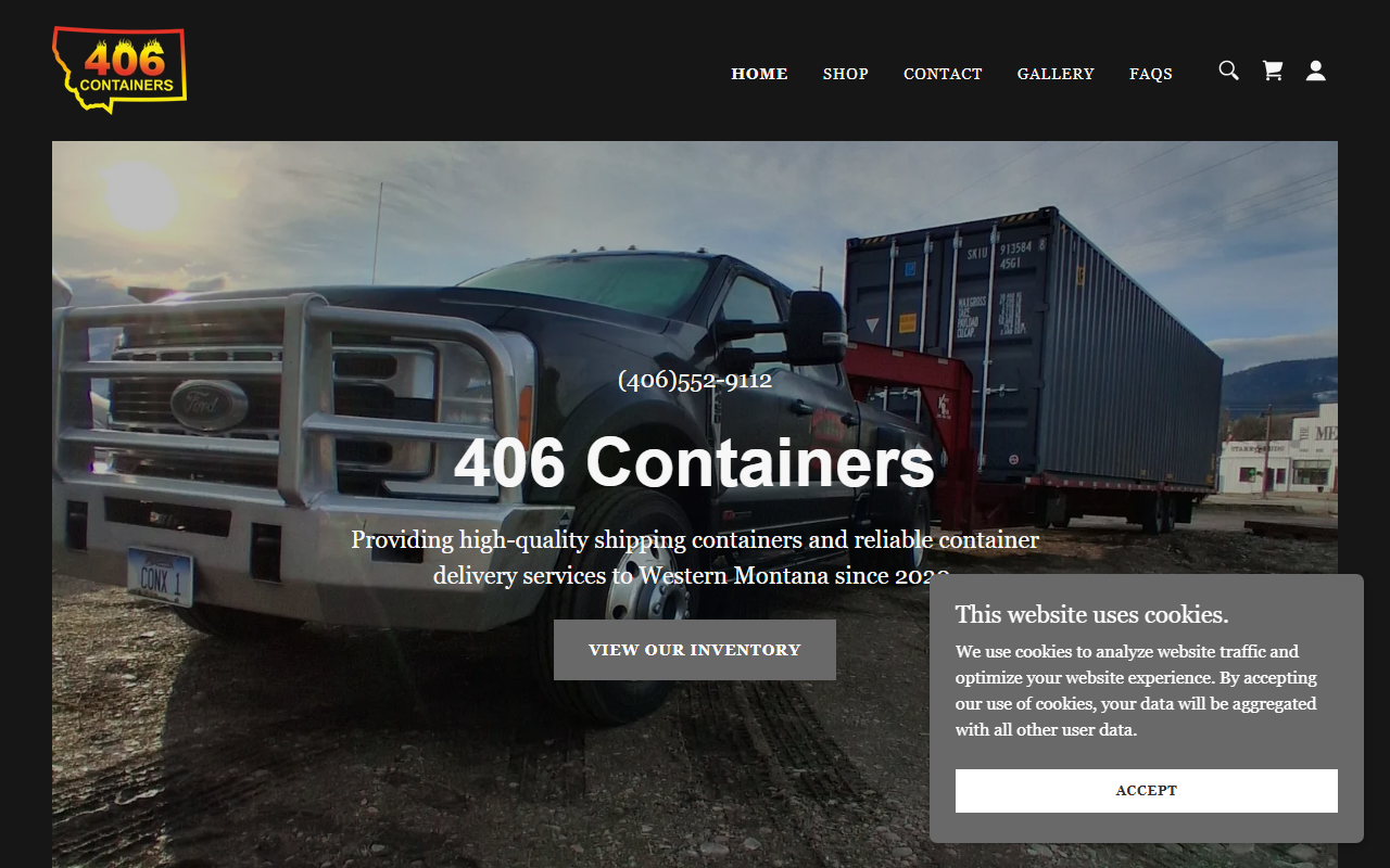 406containers.com screenshot