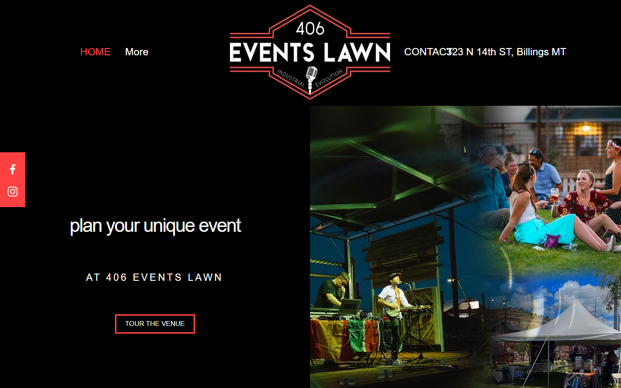 406eventslawn.com screenshot