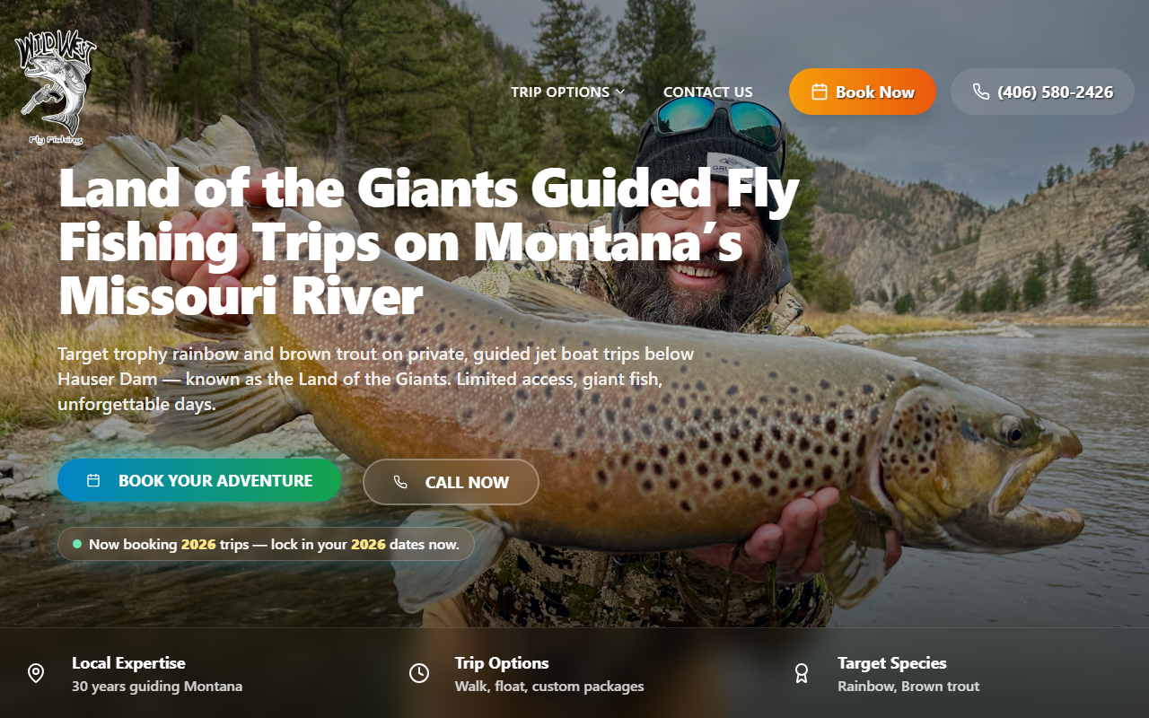 406flyfishing.com screenshot