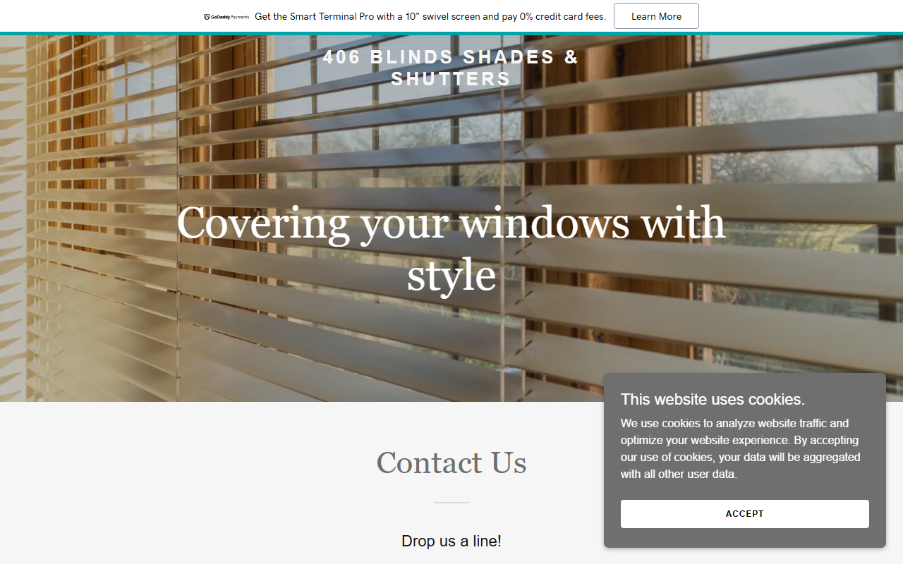 406graberblinds.com screenshot
